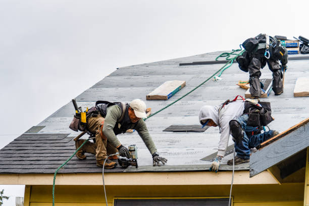 Professional Roofing technician working in Corunna, IN